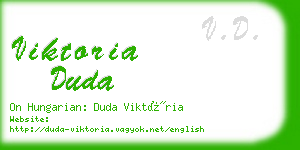 viktoria duda business card